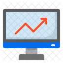 Computer Graph Analytics Icon
