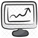 Online Analytics Growth Chart Business Growth Icon