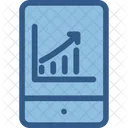 Mobile Analytics Bar Chart Icon