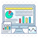 Web Analytics Online Analytics Web Analysis Icon
