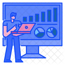 Online Analytics  Icon