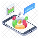 Online Analytics Online Infographics Mobile Analytics Icon