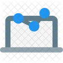 Online Analytics Online Growth Data Analytics Icon