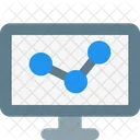 Online Analytics Online Growth Data Analytics Icon