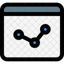 Online Analytics Online Growth Data Analytics Icon