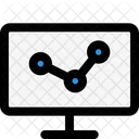 Online Analytics Online Growth Data Analytics Icon
