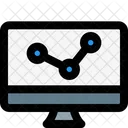 Online Analytics Online Growth Data Analytics Icon