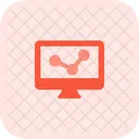 Online Analytics Online Growth Data Analytics Icon