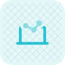 Online Analytics Online Growth Data Analytics Icon