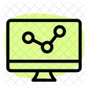 Online Analytics Online Growth Data Analytics Icon