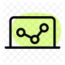Online Analytics Online Growth Data Analytics Icon