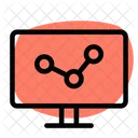 Online Analytics Online Growth Data Analytics Icon