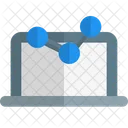 Online Analytics Online Growth Data Analytics Icon