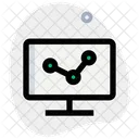 Online Analytics Online Growth Data Analytics Icon