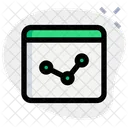Online Analytics Online Growth Data Analytics Icon