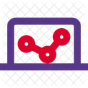 Online Analytics Online Growth Data Analytics Icon