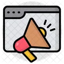 Online Announcement Web Marketing Digital Marketing Icon