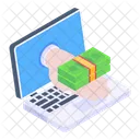 Online Geld Online Anspruch Versicherungsgeld Symbol