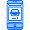 Telefon Burger Geschaft Symbol