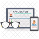 Online Application Online Registration Job Application Icon