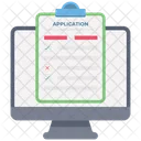 Online Application Form Online Registration Job Application Icon