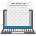 Online Application Form Online Registration Job Application Icon