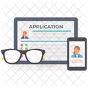 Online Application Online Registration Job Application Icon