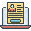 Online Application Cv Resume Icon