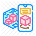 Ar Smartphone Augmented Icon
