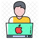 Online Laptop Arbeiter Icon