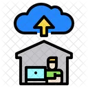 Mann Arbeiten Zu Hause Symbol