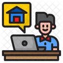 Online Arbeiten  Symbol