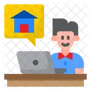 Online Arbeiten  Symbol