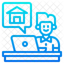 Online Arbeiten  Symbol