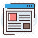 Online Article Blog Web Page Icon