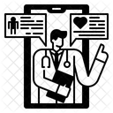 Online Arztliche Beratung Medizinische App Online Symbol
