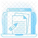 Homework Paperwork Online Assignment Icon