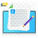 Online Assignment Online File Onpage Writing Icon