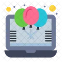 Online Balloon Balloons Party Icon