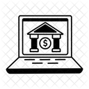 Online Bank Transaction Website Icon