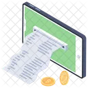 Online Statement Bank Statement Balance Statement Icon