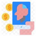 Mobile Screen Coin Icon
