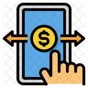 Online Banking Mobile Transfer Icon