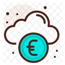 Online Banking Cloud Euro Online Saving Icon