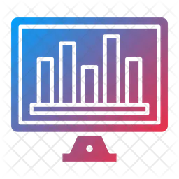 Online Bar Chart  Icon