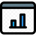 Online Bar Graph  Icon
