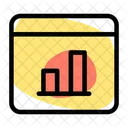 Online Bar Graph  Icon