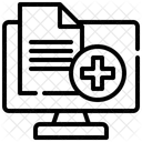 Papier Bericht Monitor Symbol