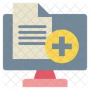 Papier Bericht Monitor Symbol