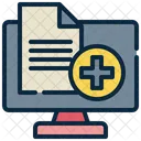 Papier Bericht Monitor Symbol